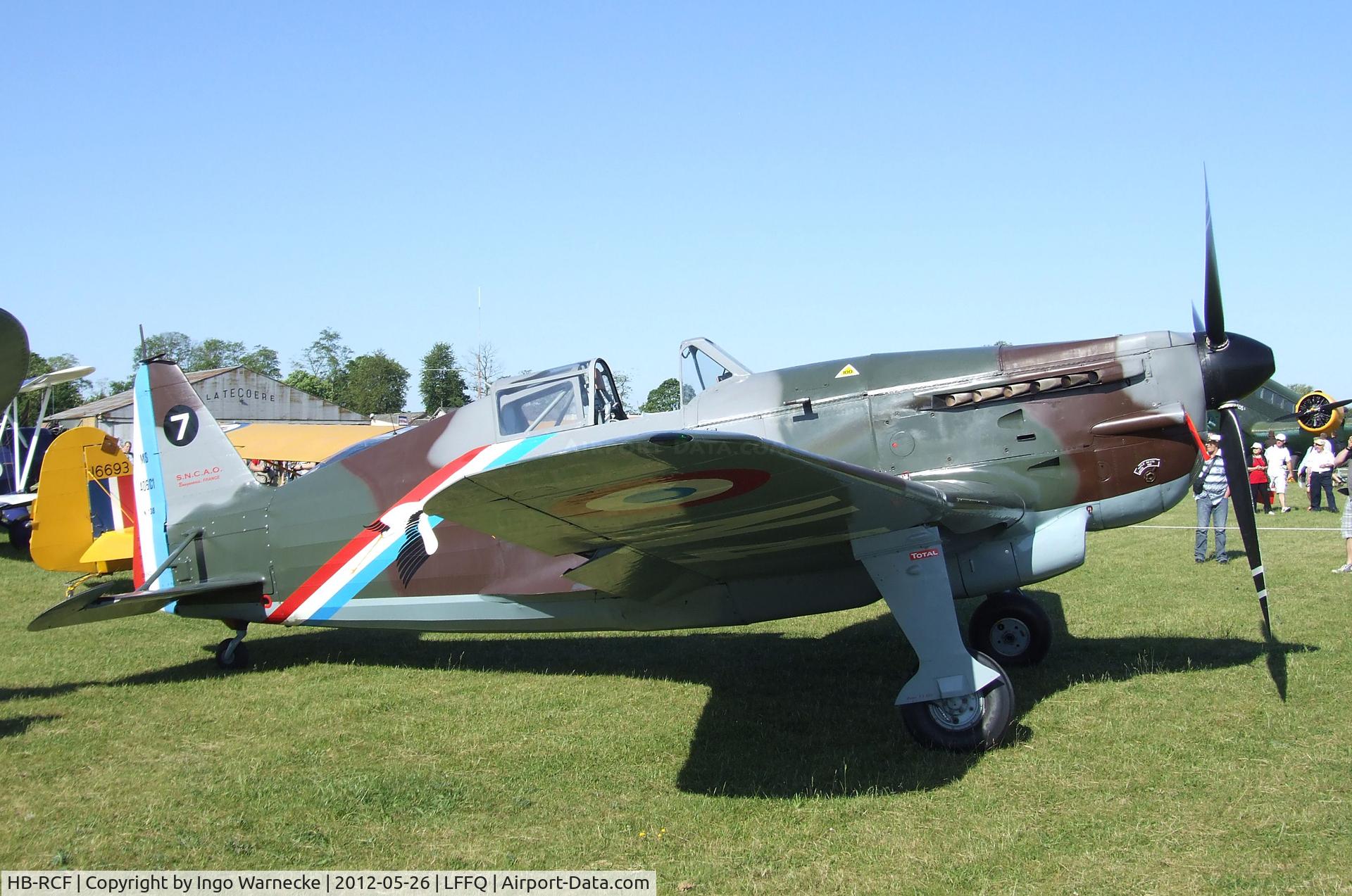 HB-RCF, 1942 Morane-Saulnier D-3801 (MS-412) C/N 194, Morane-Saulnier EFW D-3801 / MS.406C1 at the Meeting Aerien 2012, La-Ferte-Alais