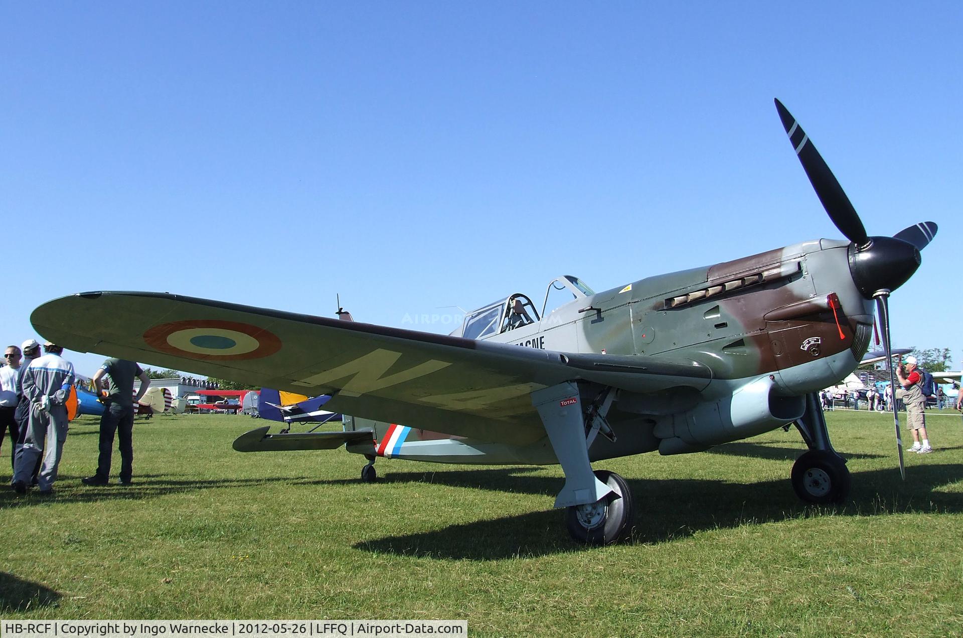 HB-RCF, 1942 Morane-Saulnier D-3801 (MS-412) C/N 194, Morane-Saulnier EFW D-3801 / MS.406C1 at the Meeting Aerien 2012, La-Ferte-Alais