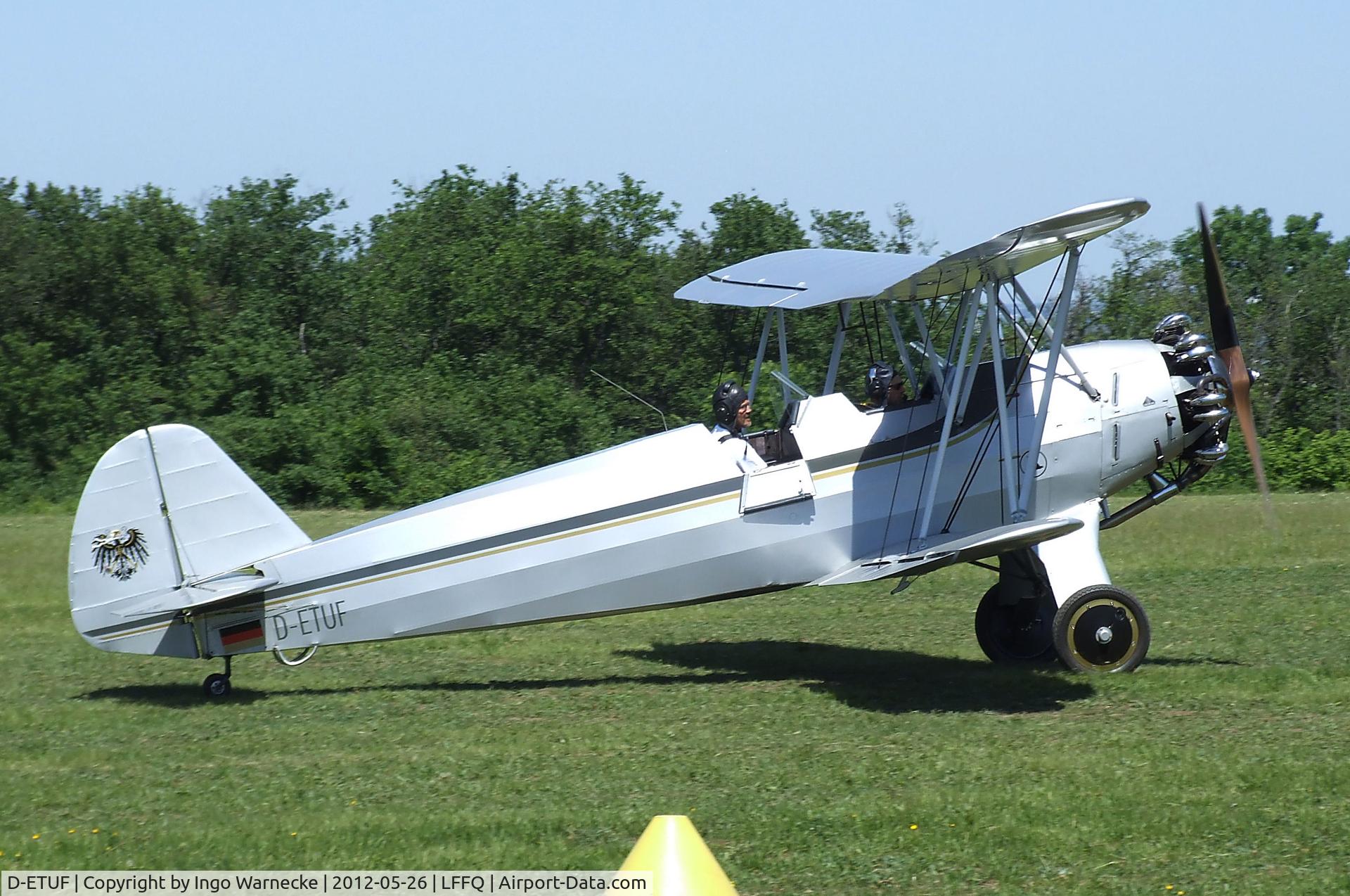D-ETUF, 1936 Focke-Wulf Fw-44J Stieglitz C/N 168, Focke-Wulf (Fabrica Militar de Aviones de Cordoba) Fw 44J Stieglitz at the Meeting Aerien 2012, La-Ferte-Alais