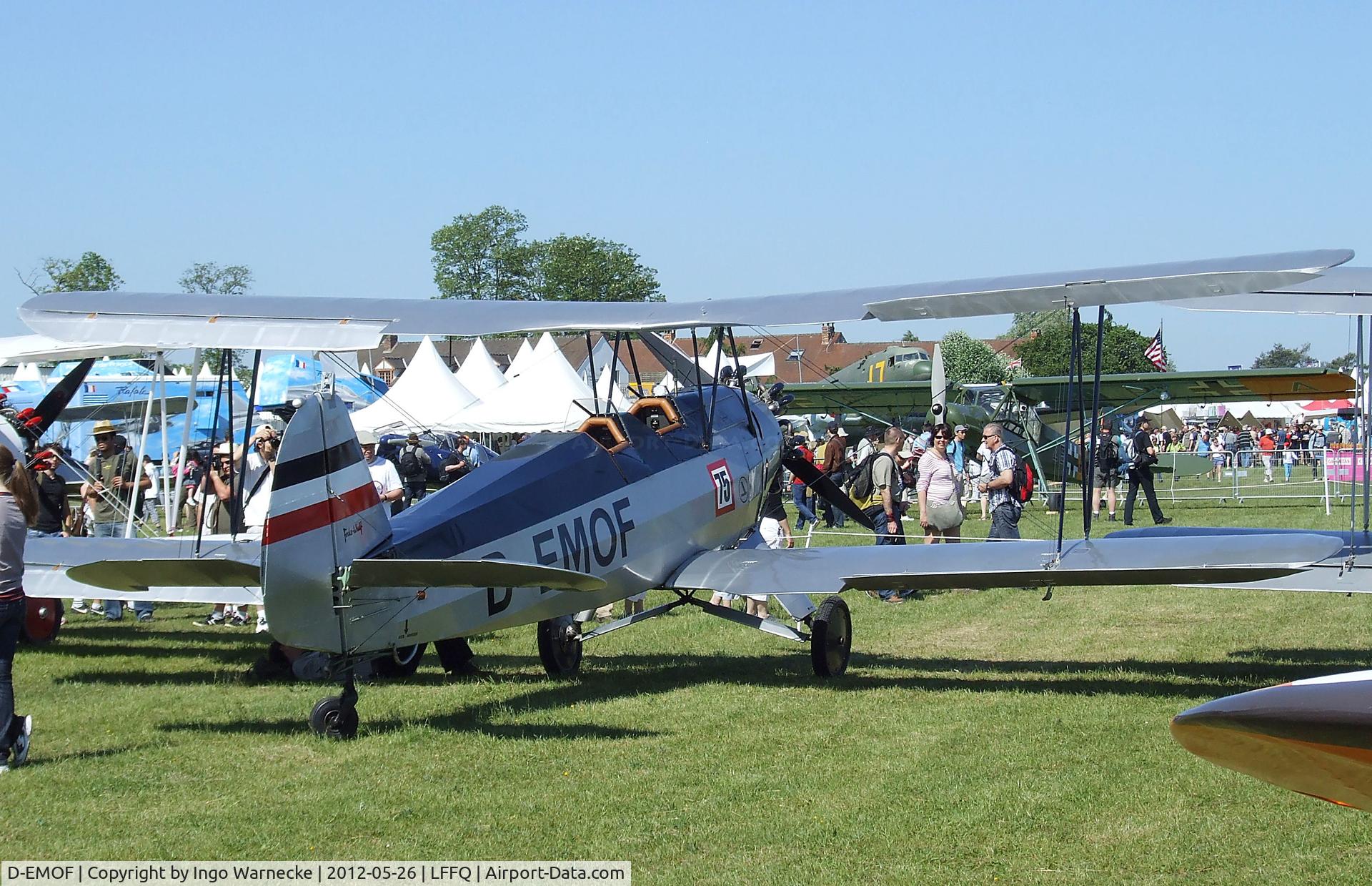 D-EMOF, 1937 Focke-Wulf Fw-44J Stieglitz C/N 82, Focke-Wulf Fw 44J Stieglitz at the Meeting Aerien 2012, La-Ferte-Alais
