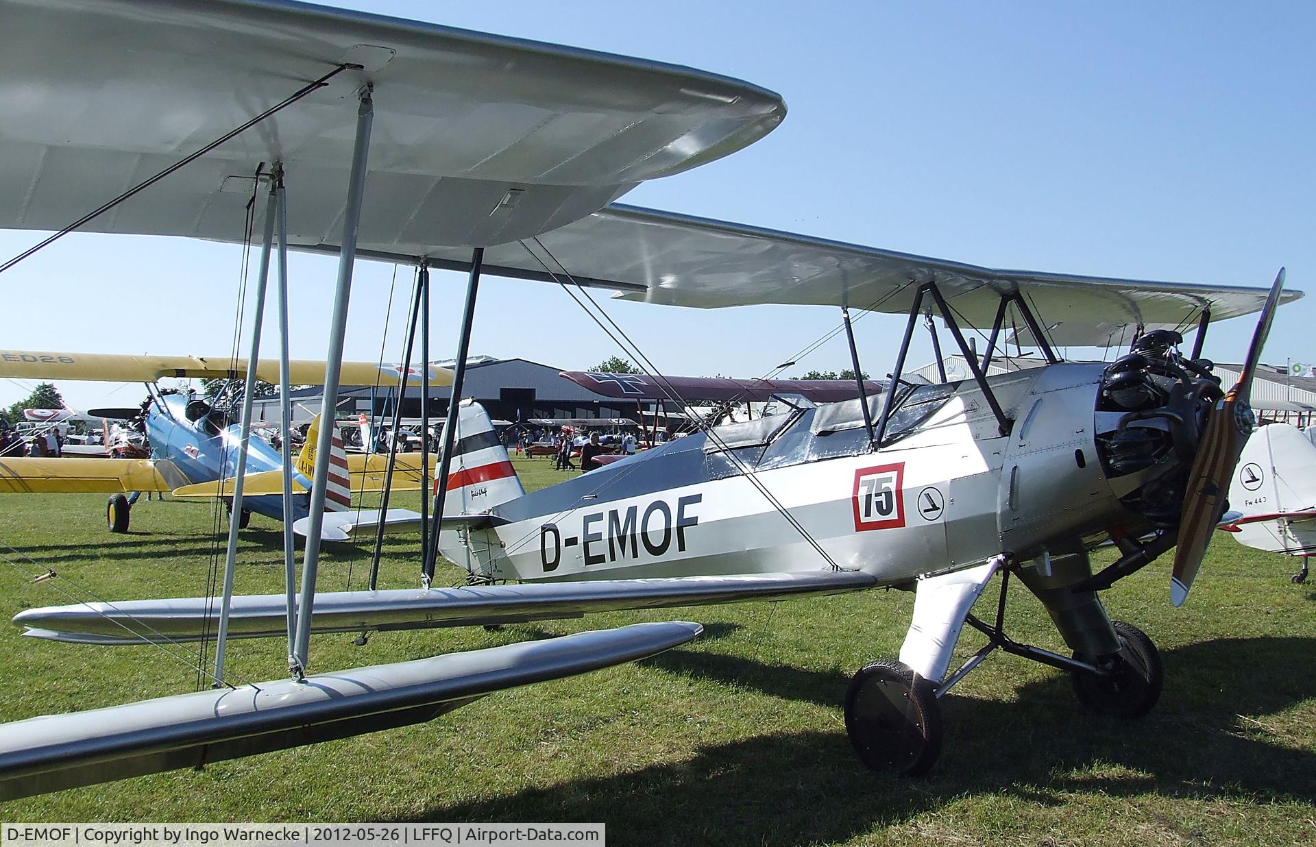 D-EMOF, 1937 Focke-Wulf Fw-44J Stieglitz C/N 82, Focke-Wulf Fw 44J Stieglitz at the Meeting Aerien 2012, La-Ferte-Alais