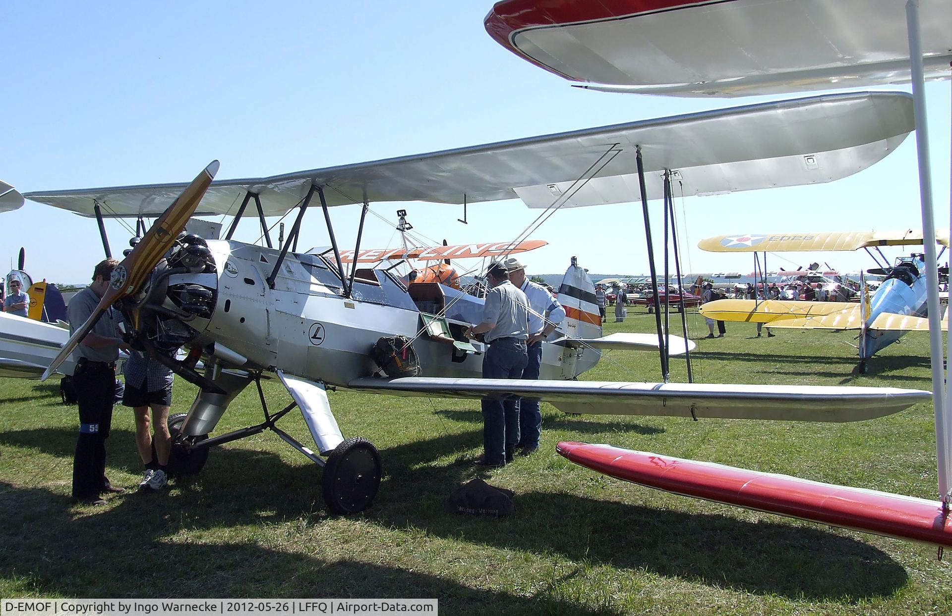 D-EMOF, 1937 Focke-Wulf Fw-44J Stieglitz C/N 82, Focke-Wulf Fw 44J Stieglitz at the Meeting Aerien 2012, La-Ferte-Alais