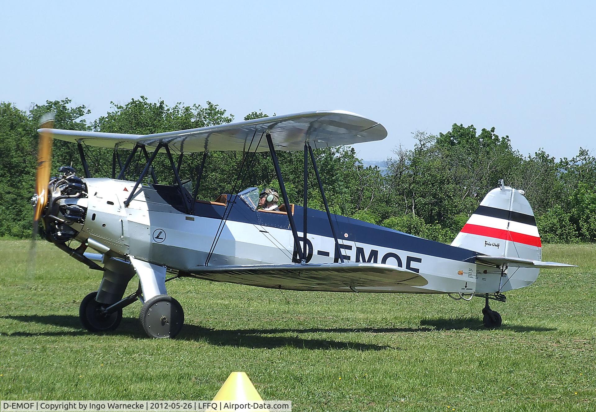 D-EMOF, 1937 Focke-Wulf Fw-44J Stieglitz C/N 82, Focke-Wulf Fw 44J Stieglitz at the Meeting Aerien 2012, La-Ferte-Alais