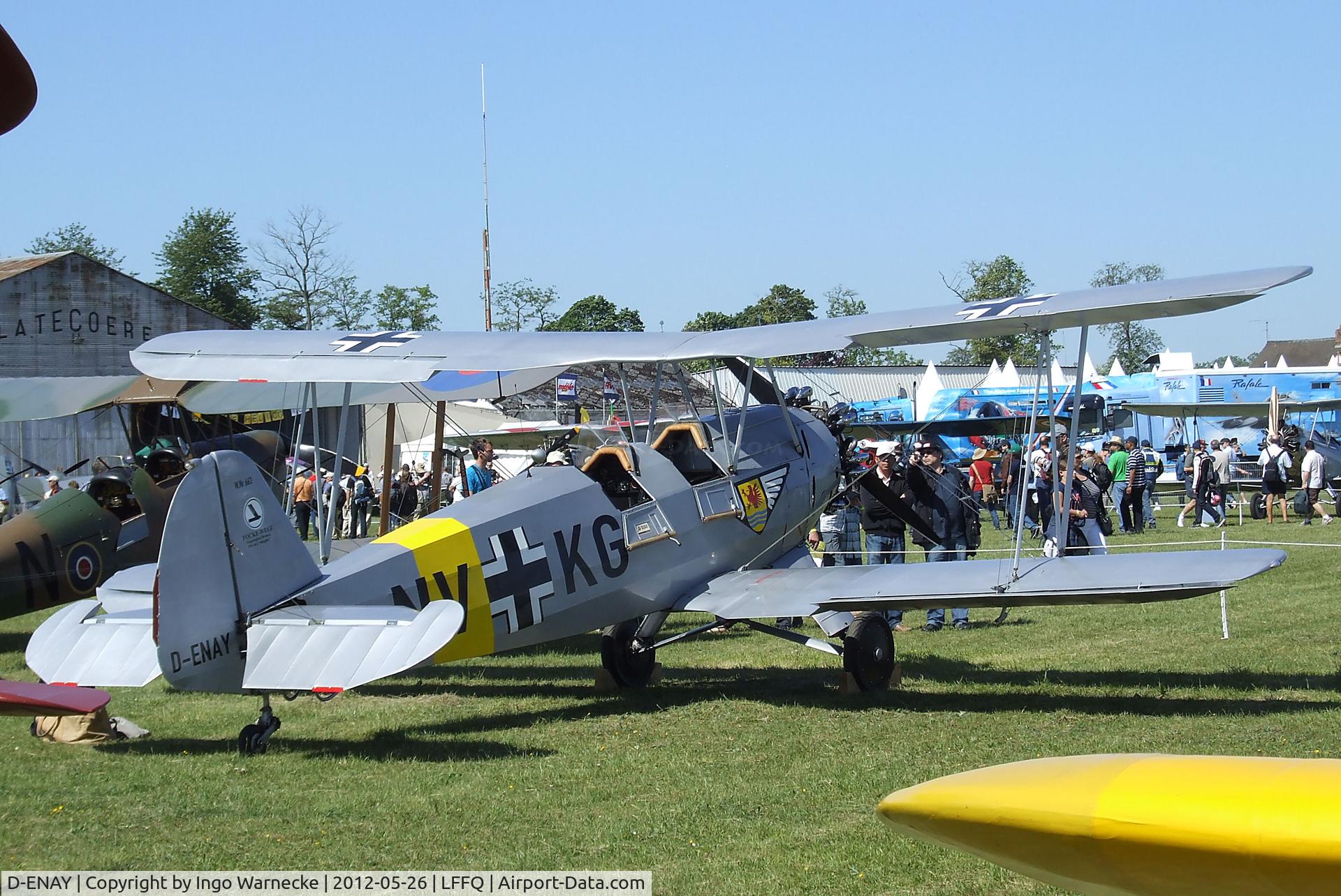 D-ENAY, 1940 Focke-Wulf Sk12 Stieglitz (Fw-44J) C/N 45, Focke-Wulf Sk12 / Fw 44J Stieglitz at the Meeting Aerien 2012, La-Ferte-Alais