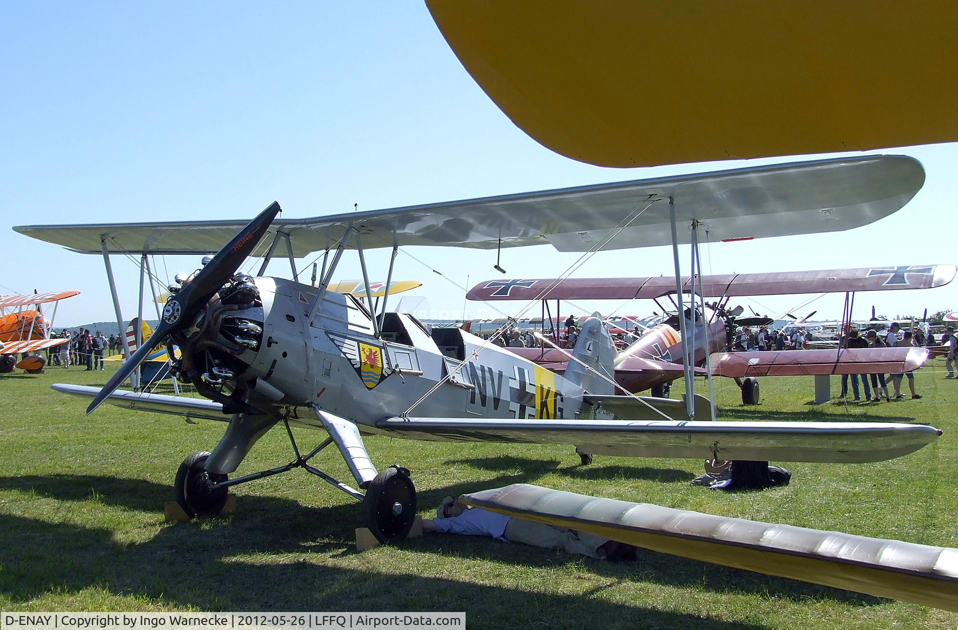 D-ENAY, 1940 Focke-Wulf Sk12 Stieglitz (Fw-44J) C/N 45, Focke-Wulf Sk12 / Fw 44J Stieglitz at the Meeting Aerien 2012, La-Ferte-Alais