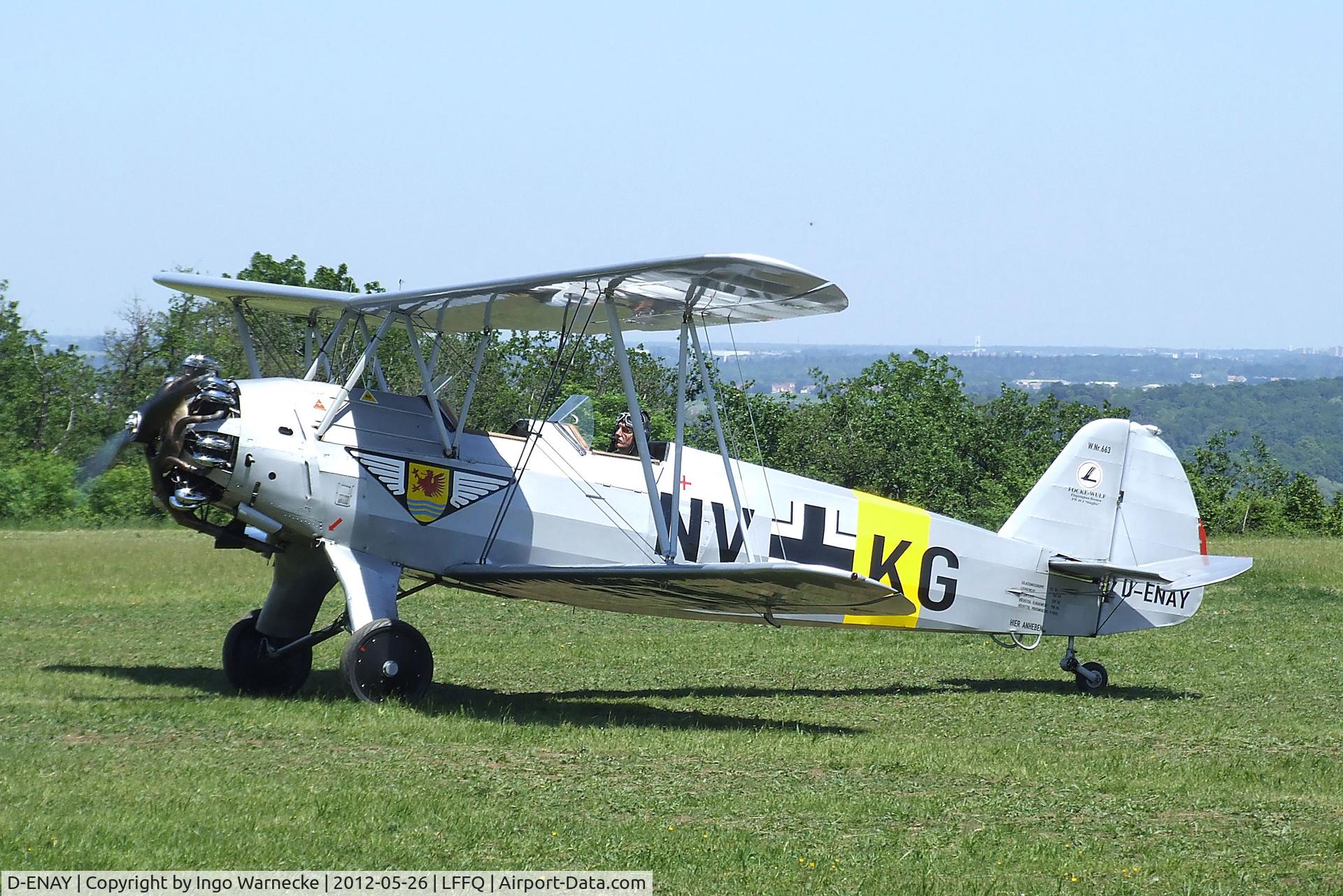 D-ENAY, 1940 Focke-Wulf Sk12 Stieglitz (Fw-44J) C/N 45, Focke-Wulf Sk12 / Fw 44J Stieglitz at the Meeting Aerien 2012, La-Ferte-Alais