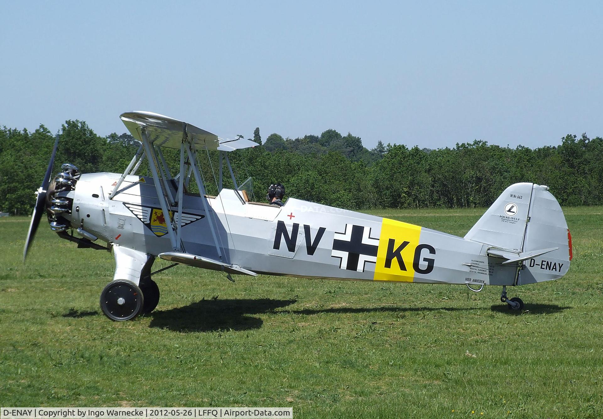 D-ENAY, 1940 Focke-Wulf Sk12 Stieglitz (Fw-44J) C/N 45, Focke-Wulf Sk12 / Fw 44J Stieglitz at the Meeting Aerien 2012, La-Ferte-Alais