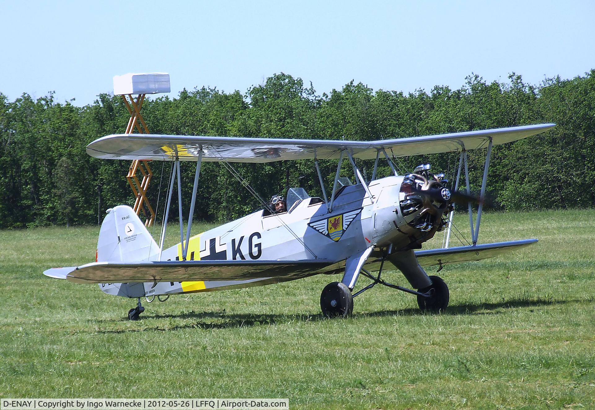 D-ENAY, 1940 Focke-Wulf Sk12 Stieglitz (Fw-44J) C/N 45, Focke-Wulf Sk12 / Fw 44J Stieglitz at the Meeting Aerien 2012, La-Ferte-Alais
