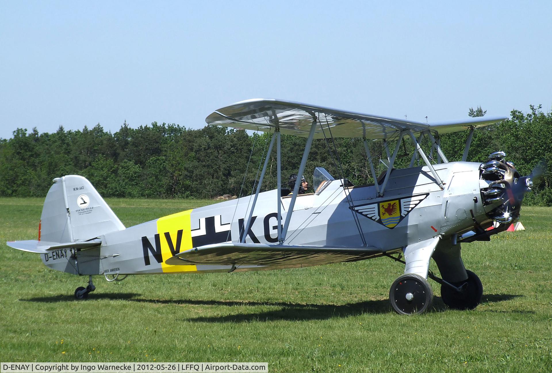 D-ENAY, 1940 Focke-Wulf Sk12 Stieglitz (Fw-44J) C/N 45, Focke-Wulf Sk12 / Fw 44J Stieglitz at the Meeting Aerien 2012, La-Ferte-Alais