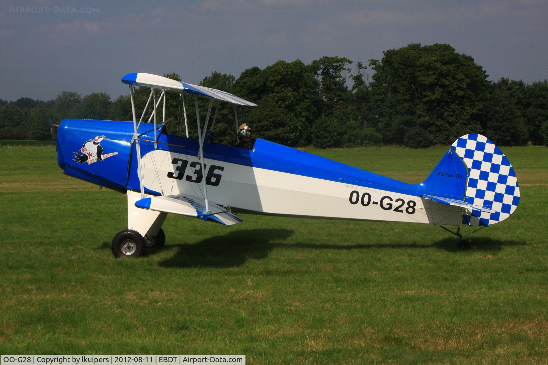 OO-G28, 2009 Platzer Kiebitz C/N 336, At the 2012 Old Timer Fly-in at Schaffen-Diest in Belgium