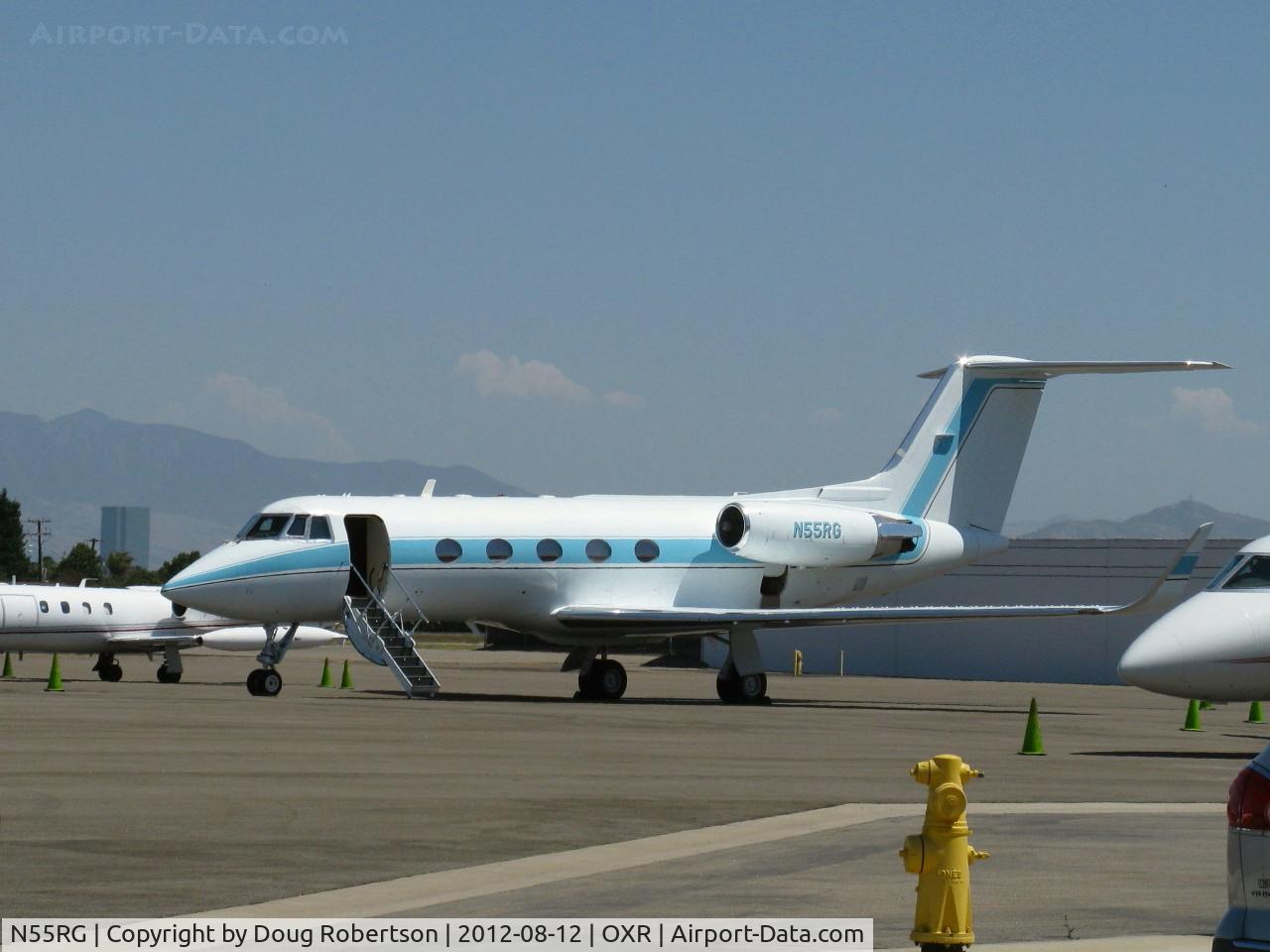 N55RG, 1966 Grumman G-1159 Gulfstream II C/N 1, 1966 Grumman G-1159 GULFSTREAM II mod. to IISP with wing fences removed & six leading edge vortilons & winglets added, two Rolls-Royce SPEY RB 168 Mk 511-8 turbofans 11,400 lb st each. Max cruise 505 kts.