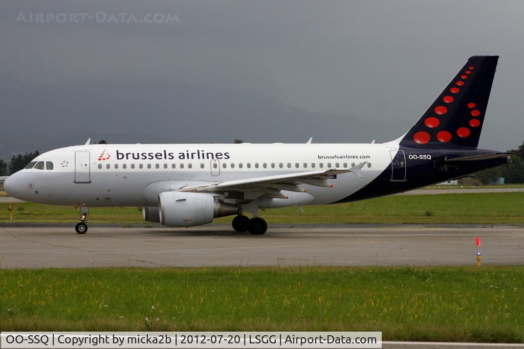 OO-SSQ, 2009 Airbus A319-112 C/N 3790, Taxiing