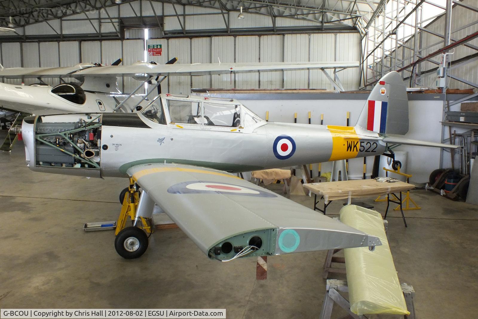 G-BCOU, 1952 De Havilland DHC-1 Chipmunk T.10 C/N C1/0559, undergoing a rebuild at Duxford