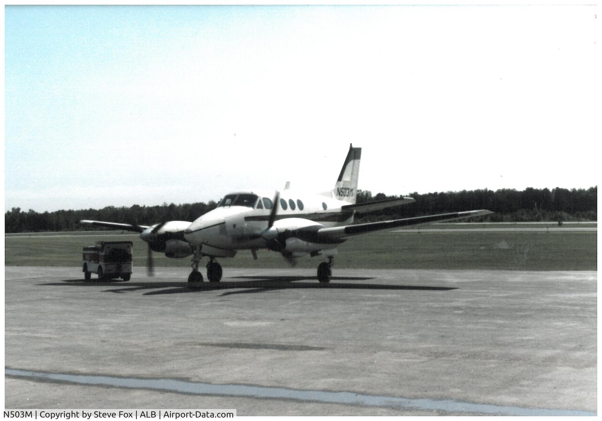 N503M, 1966 Beech 65-A90 King Air C/N LJ-158, N503M with the Prom Queen Start Cart Mall Airways 1988.