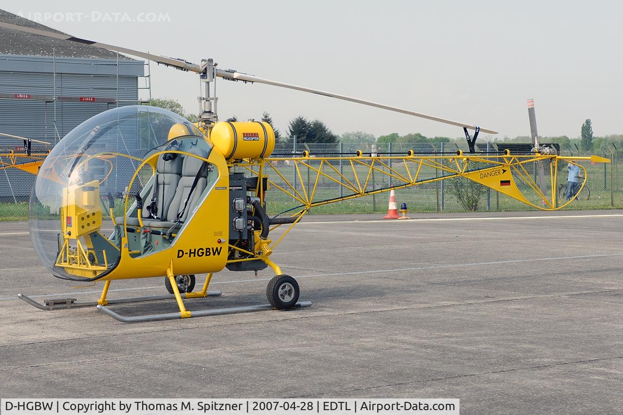 D-HGBW, Canadian Home Rotors Safari C/N 001, in static display at LHA durin fly-in 2007