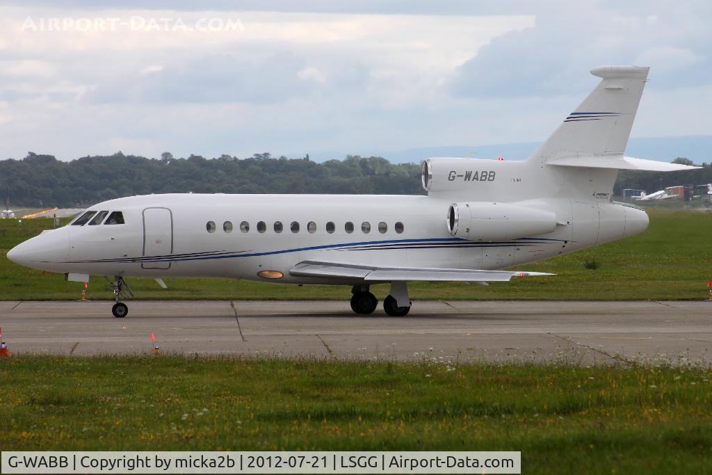 G-WABB, 2010 Dassault Falcon 900EX C/N 232, Taxiing for departure