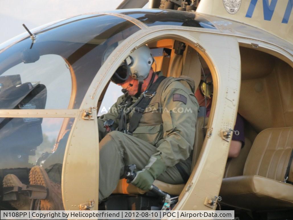N108PP, 2008 MD Helicopters 369E C/N 0578E, Preparing to ignite the Rolls-Royce 250-C20B turbine