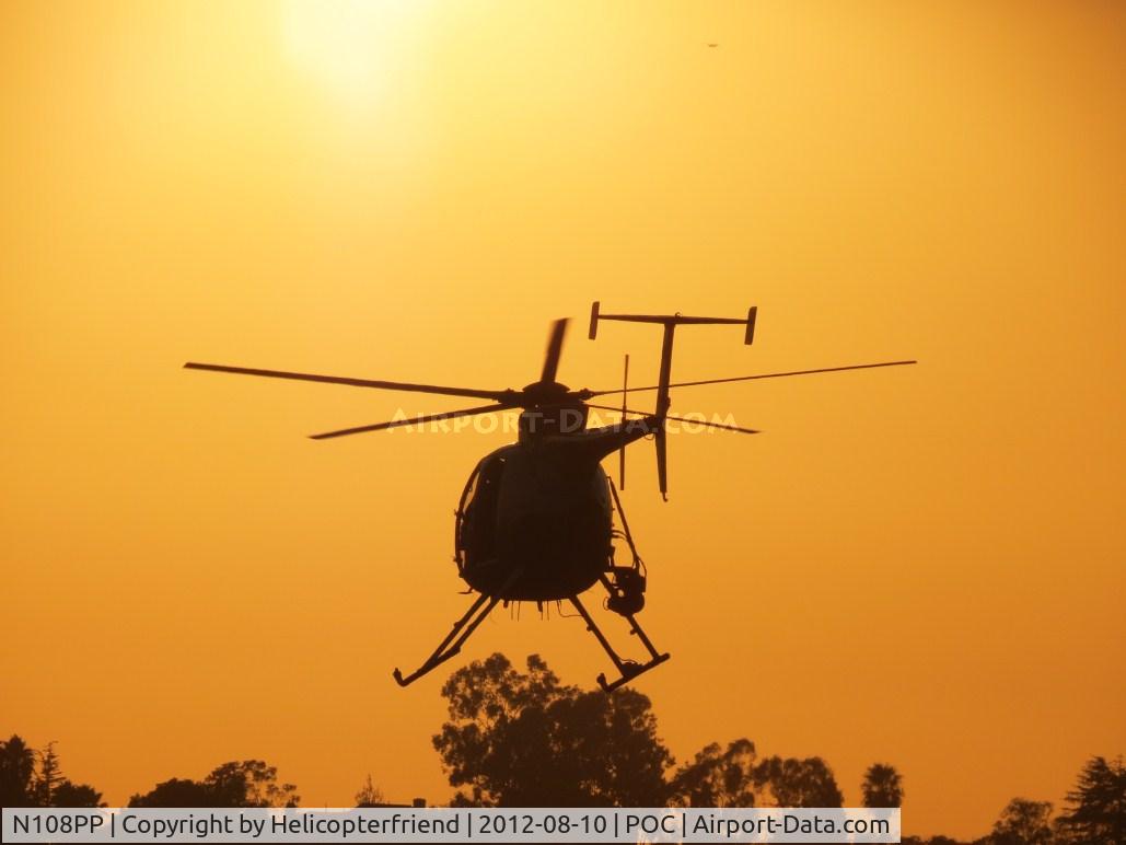 N108PP, 2008 MD Helicopters 369E C/N 0578E, Heading into the sunset, going on patrol