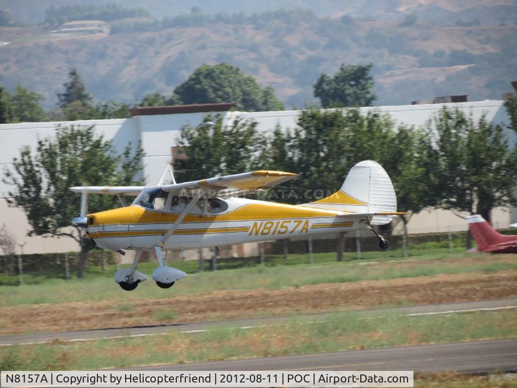 N8157A, 1952 Cessna 170B C/N 25009, Nice smooth lift off under gusty winds