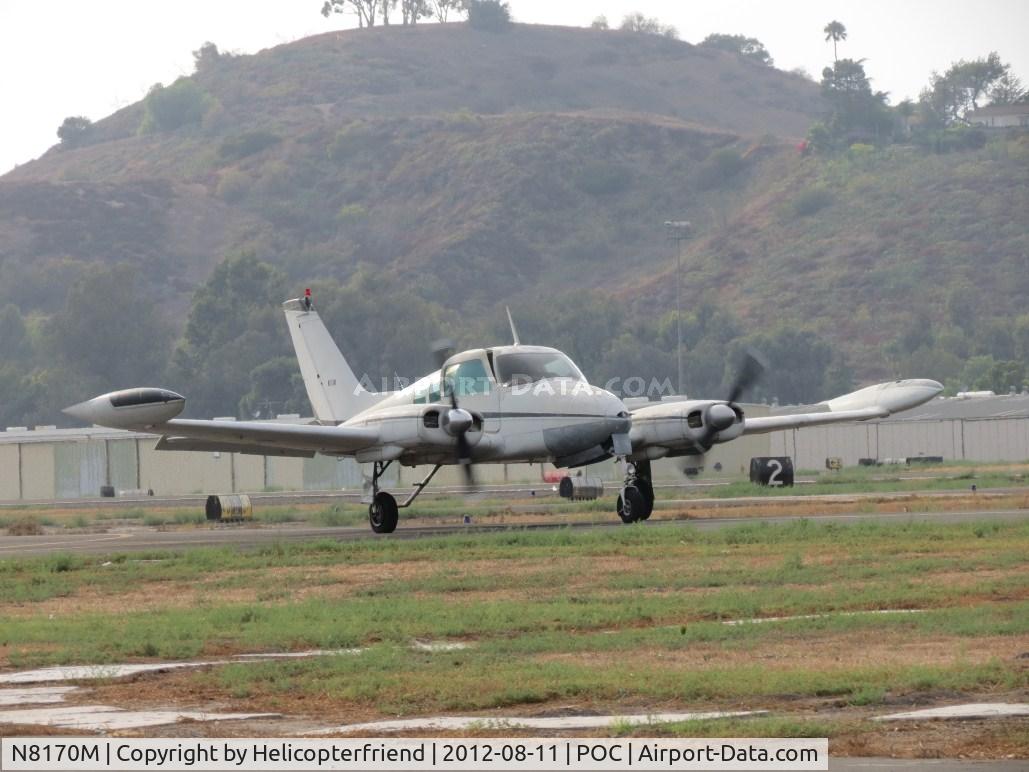 N8170M, 1964 Cessna 310I C/N 310I0170, On taxiway Sierra heading for runways