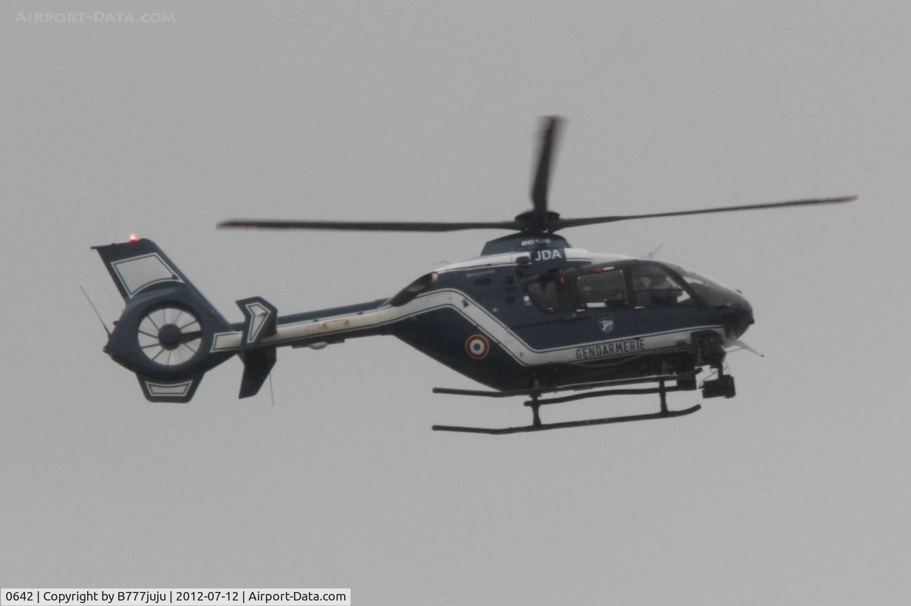 0642, 2008 Eurocopter EC-135T-2 C/N 0642, on transit overs Sarcelles