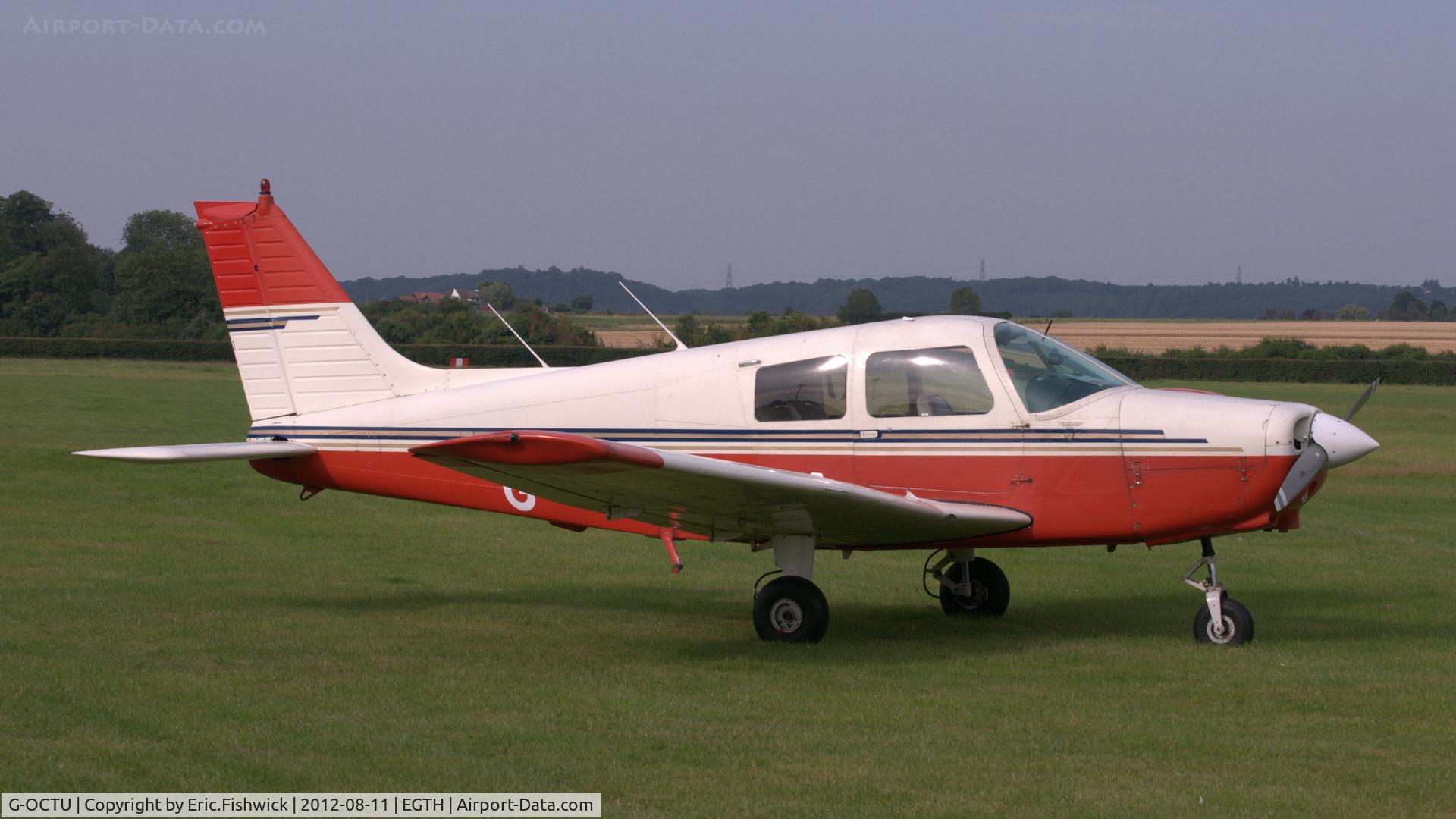 G-OCTU, 1989 Piper PA-28-161 Cadet C/N 2841280, 3. G-OCTU at Shuttleworth Sunset Air Display, August 2012