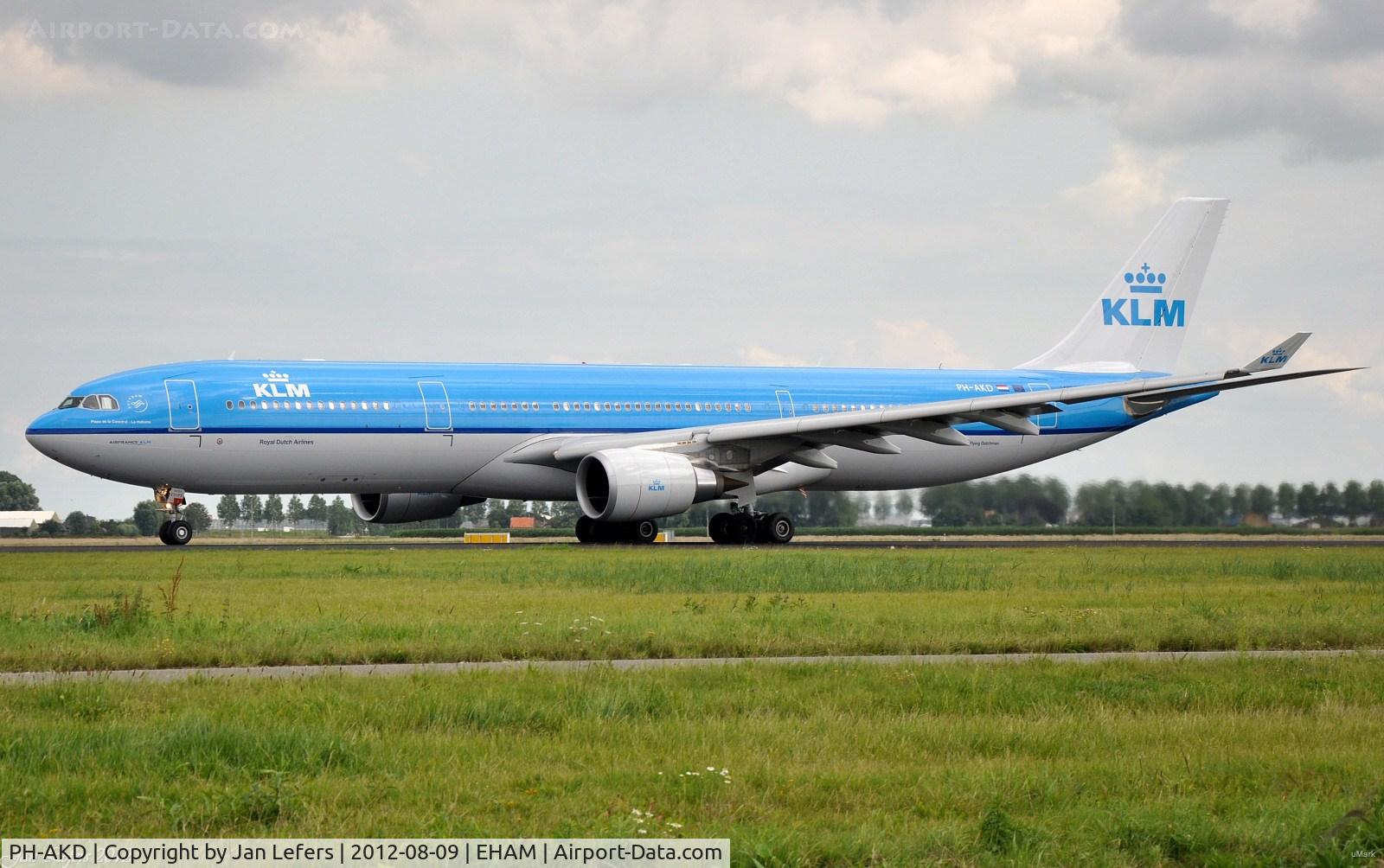 PH-AKD, 2012 Airbus A330-303 C/N 1300, KLM Airbus