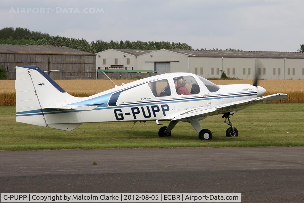 G-PUPP, 1973 Beagle B-121 Pup Series 2 (Pup 150) C/N B121-174, Beagle B-121 Pup 150 at The Real Aeroplane Club's Summer Madness Fly-In, Breighton Airfield, August 2012.