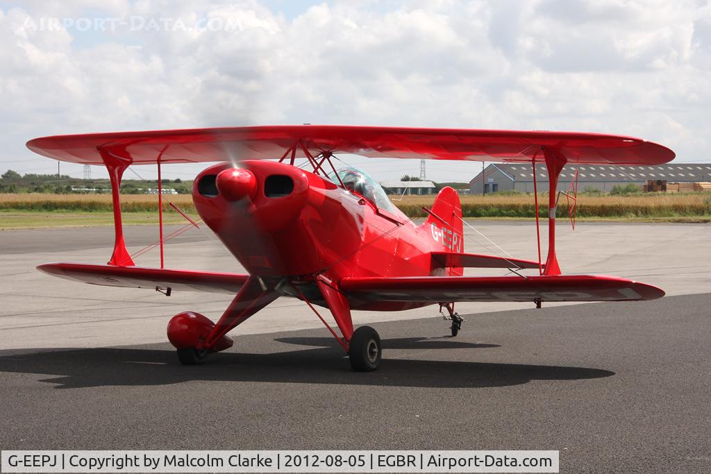 G-EEPJ, 1991 Pitts S-1S Special C/N PFA 009-11557, Pitts S-1S at The Real Aeroplane Club's Summer Madness Fly-In, Breighton Airfield, August 2012.