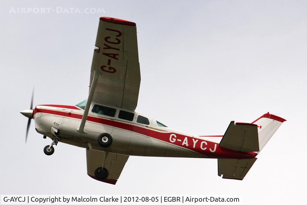 G-AYCJ, 1968 Cessna TP206D Turbo Super Skylane C/N T206-0552, Cessna TP206D Super Skylane at The Real Aeroplane Club's Summer Madness Fly-In, Breighton Airfield, August 2012.