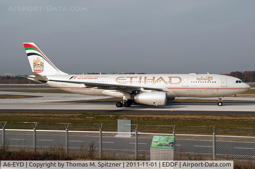 A6-EYD, 2005 Airbus A330-243 C/N 658, Ethiad Airways A6-EYD wearing 2011 Abu Dhabi Formula I spec. c/s.