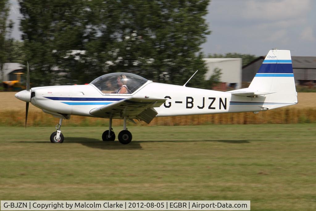 G-BJZN, 1982 Slingsby T-67A Firefly C/N 1997, Slingsby T-67A Firefly at The Real Aeroplane Club's Summer Madness Fly-In, Breighton Airfield, August 2012.