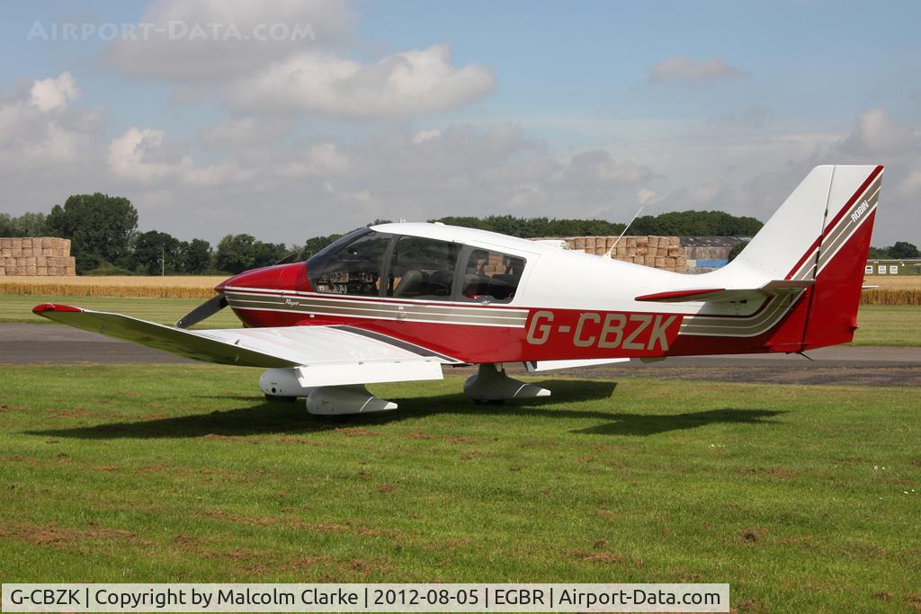 G-CBZK, 2002 Robin DR-400-180 Regent Regent C/N 2543, Robin DR-400-180 Regent at The Real Aeroplane Club's Summer Madness Fly-In, Breighton Airfield, August 2012.