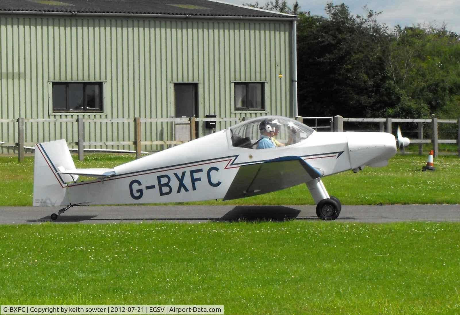G-BXFC, 1997 Jodel D-18 C/N PFA 169-11322, TAXYING IN FOR AN OVERNIGHT STAY