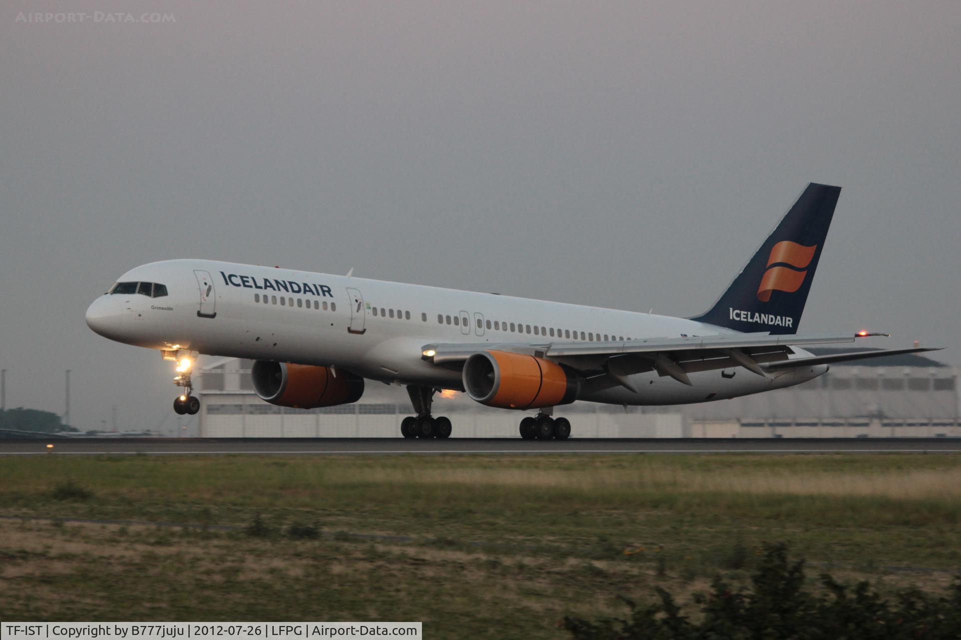 TF-IST, 2000 Boeing 757-256 C/N 29307, on transit at CDG