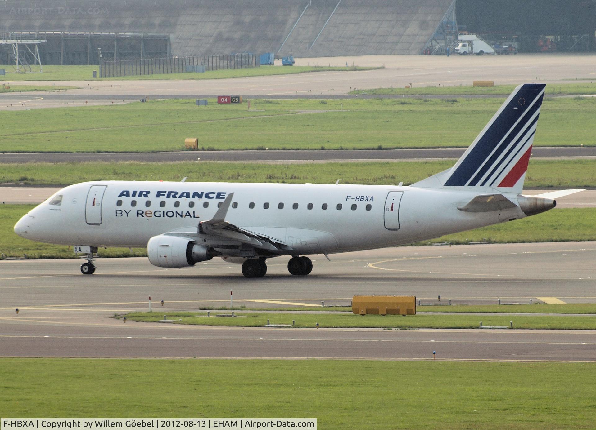 F-HBXA, 2008 Embraer 170LR (ERJ-170-100LR) C/N 17000237, Taxi to the gate of Schiphol Airport