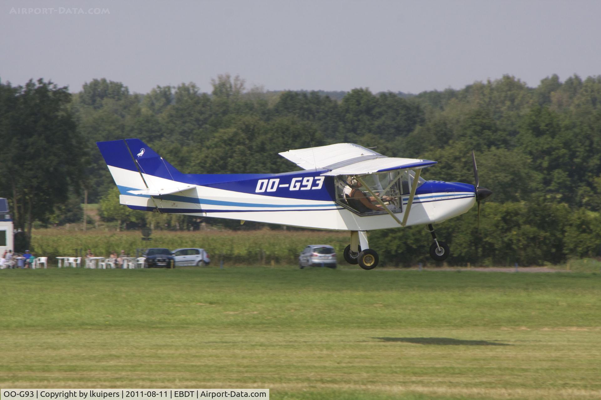 OO-G93, 2005 Rans S-6S Coyote II C/N 0194717, Arriving at Schaffen-Diest during the Oldtimer Fly-in 2012
