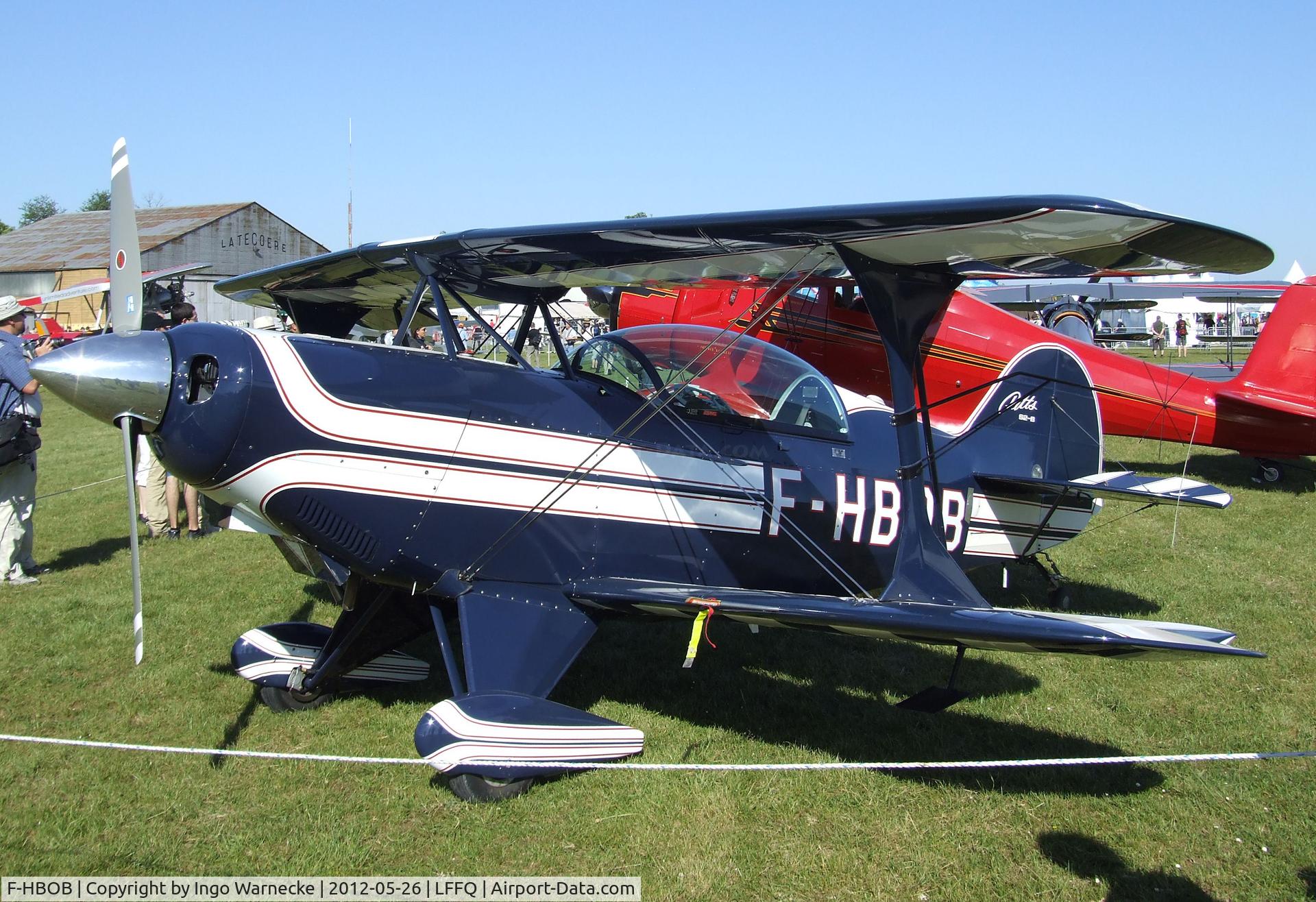 F-HBOB, 1983 Aviat Pitts S-2B Special C/N 5289, Aviat Pitts S-2B at the Meeting Aerien 2012, La-Ferte-Alais