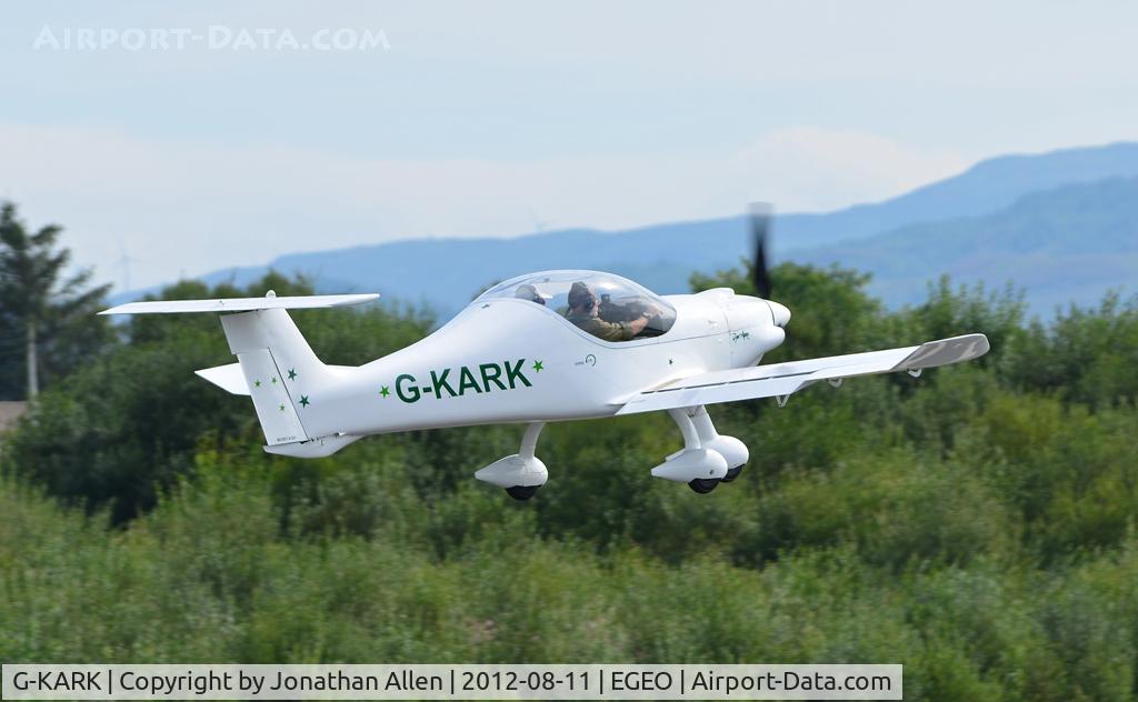 G-KARK, 2006 Dyn'Aero MCR-01 Club C/N PFA 301A-14010, Departing from Oban Airport (North Connel).