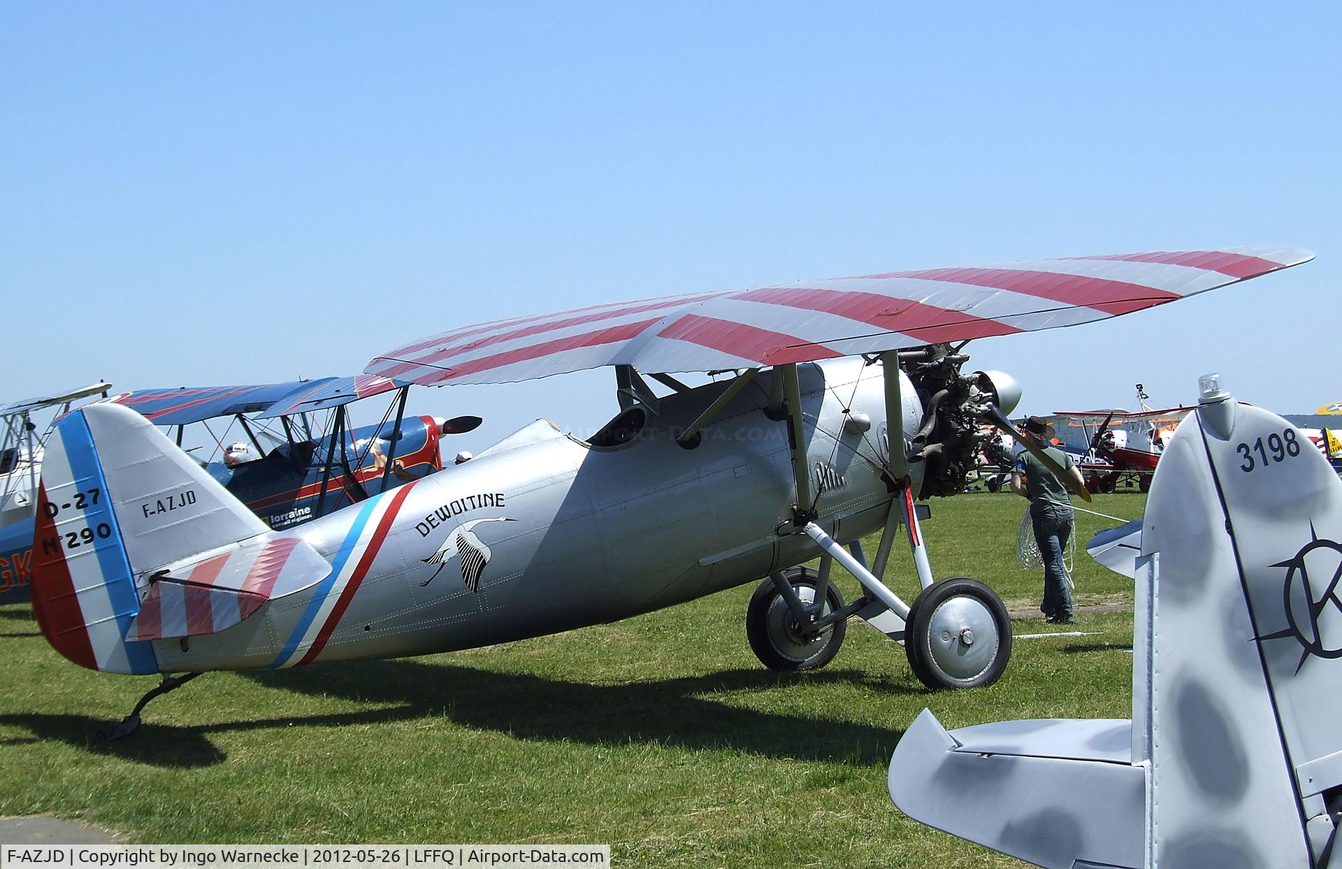 F-AZJD, Dewoitine D.27-SA C/N SA-290, Dewoitine D.27-SA at the Meeting Aerien 2012, La-Ferte-Alais