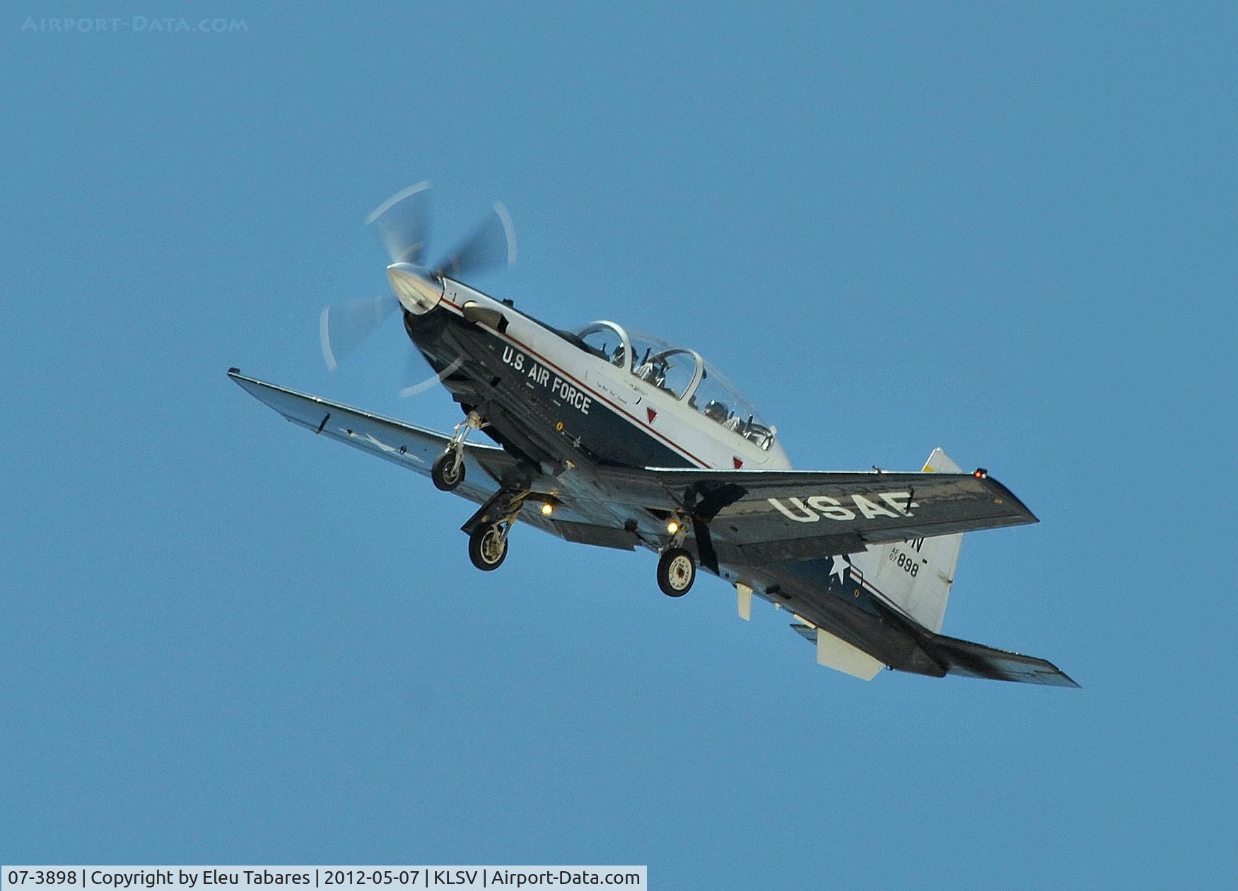 07-3898, 2007 Raytheon T-6A Texan II C/N PT-457, Taken over Nellis Air Force Base, Nevada.