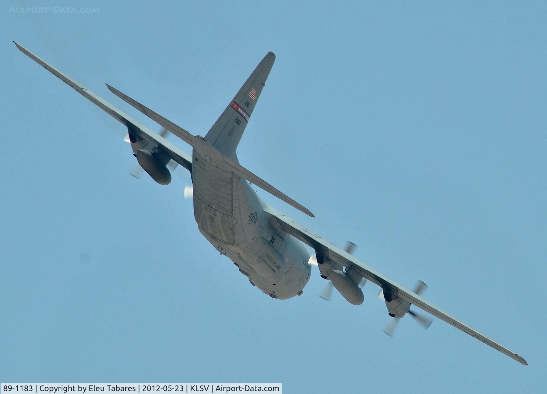 89-1183, 1989 Lockheed C-130H Hercules C/N 382-5192, Taken over Nellis Air Force Base, Nevada.