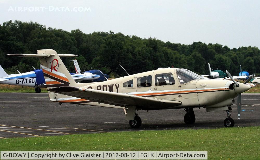 G-BOWY, 1981 Piper PA-28RT-201T Turbo Arrow IV Arrow IV C/N 28R-8131114, Ex: N83648 > N404EL > G-BOWY - Originally owned to, M & E Machinery Ltd in August 1988 and currently in private hands since October 2002.