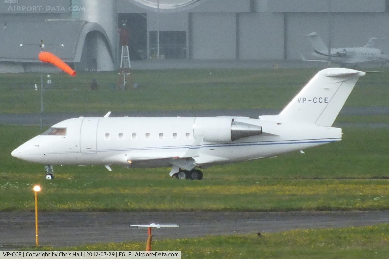 VP-CCE, 2005 Bombardier Challenger 604 (CL-600-2B16) C/N 5622, Parked at Farnborough