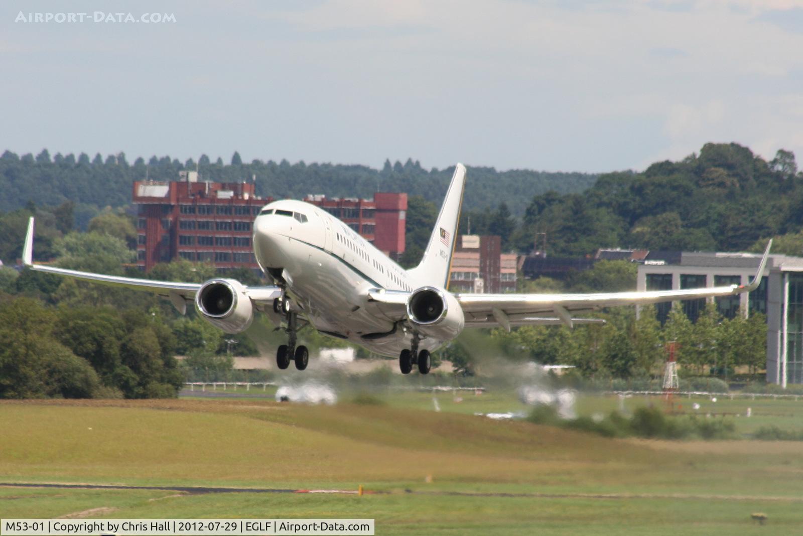 M53-01, 1999 Boeing 737-7H6 C/N 29274, Royal Malaysian Air Force
