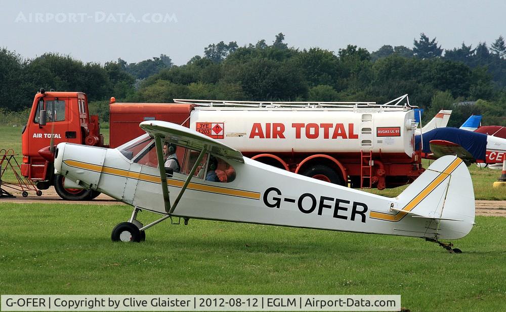 G-OFER, 1977 Piper PA-18-150 Super Cub C/N 18-7709058, Ex: N83509 > G-OFER - Currently owned to, White Waltham Airfield Ltd, since February 2012.