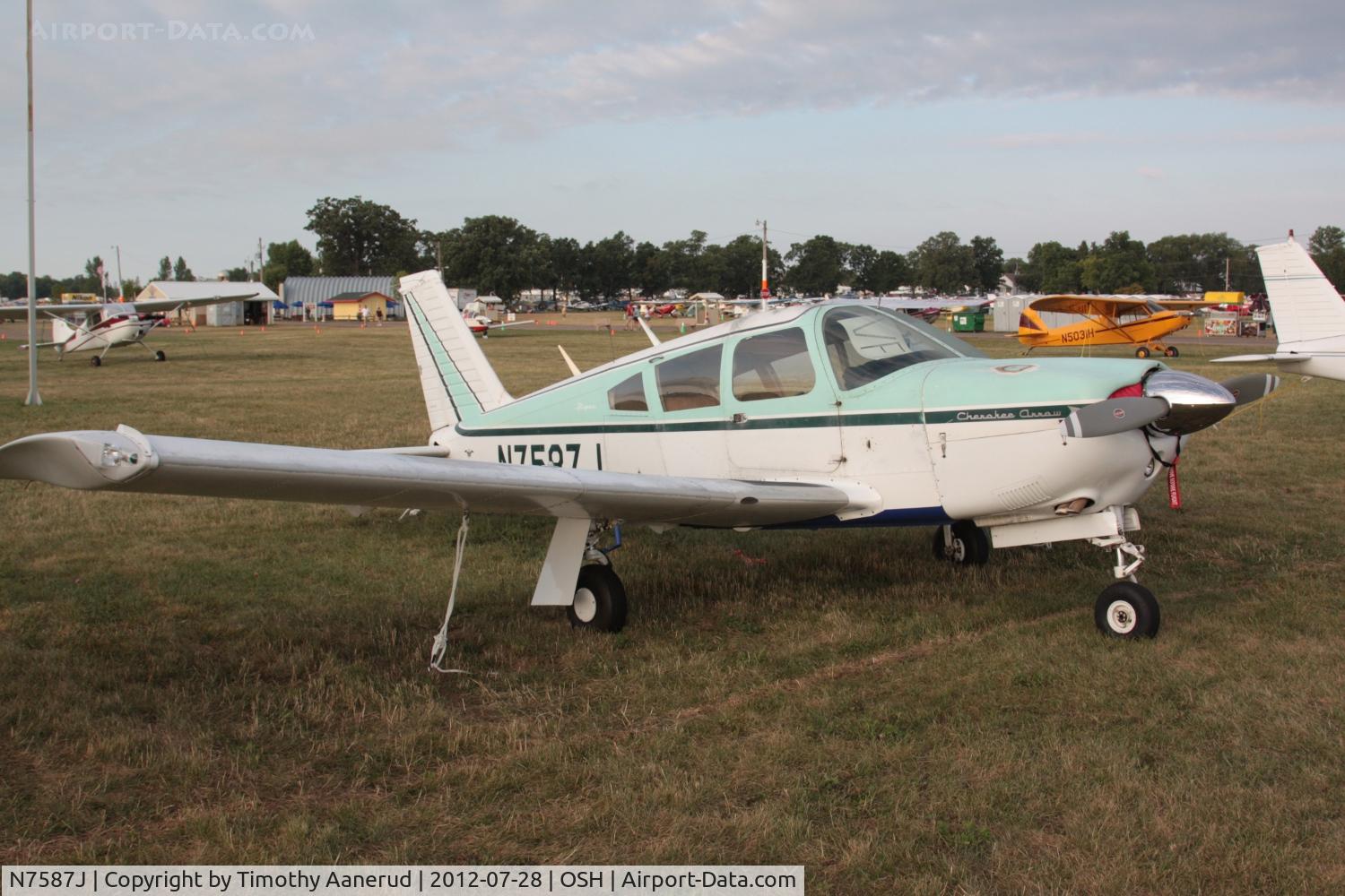 N7587J, 1968 Piper PA-28R-180 Cherokee Arrow C/N 28R-30981, 1968 Piper PA-28R-180, c/n: 28R-30981
