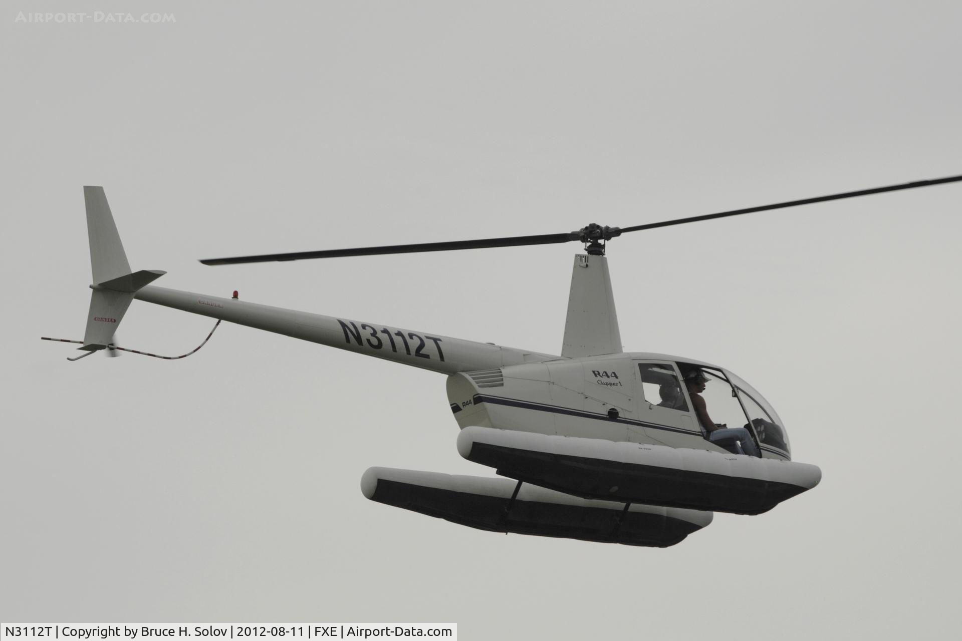 N3112T, 2006 Robinson R44 C/N 1618, approach to FXE