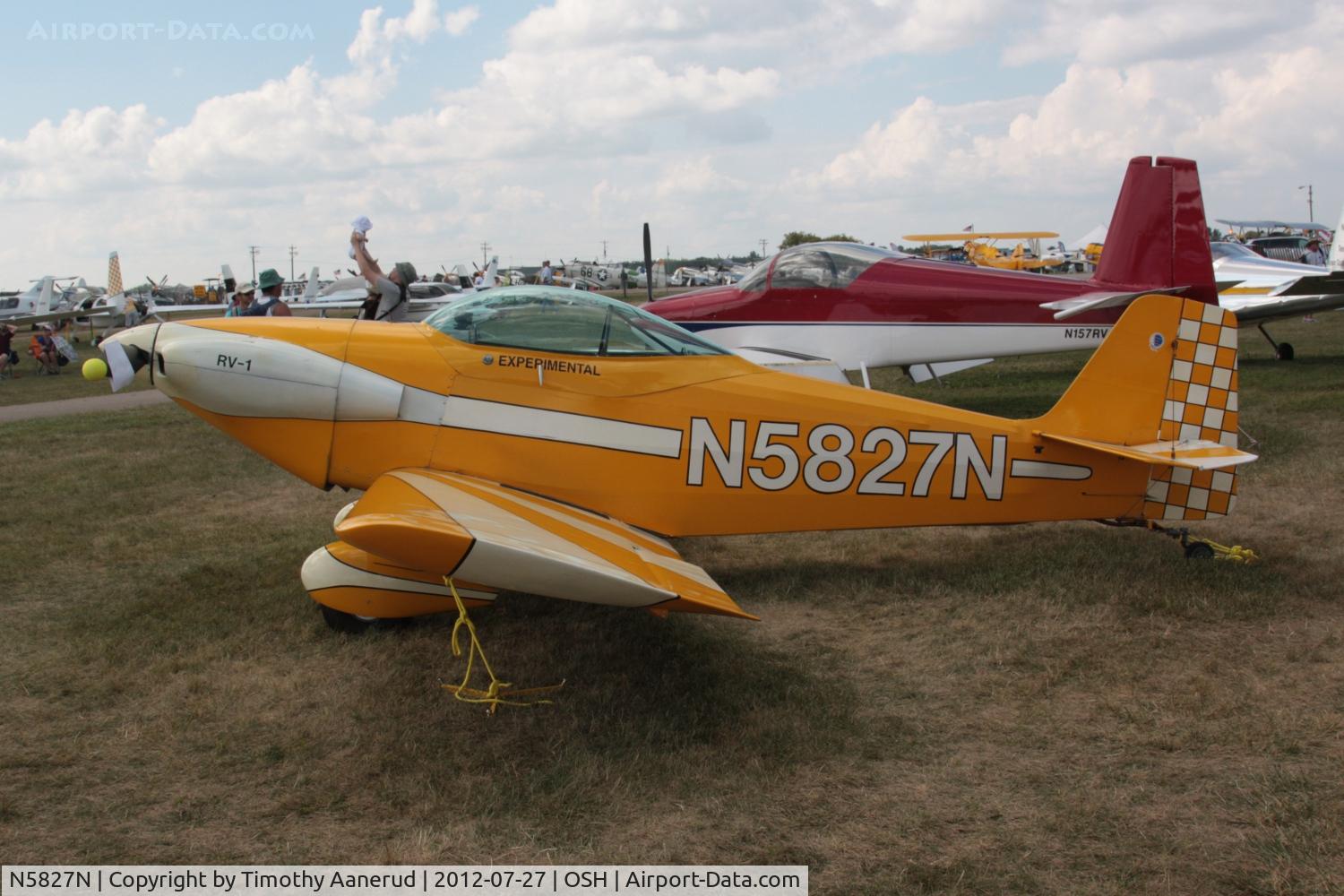 N5827N, 1955 Vans RV-1 C/N 171, 1955 Vangrunsven RV-1, c/n: 171