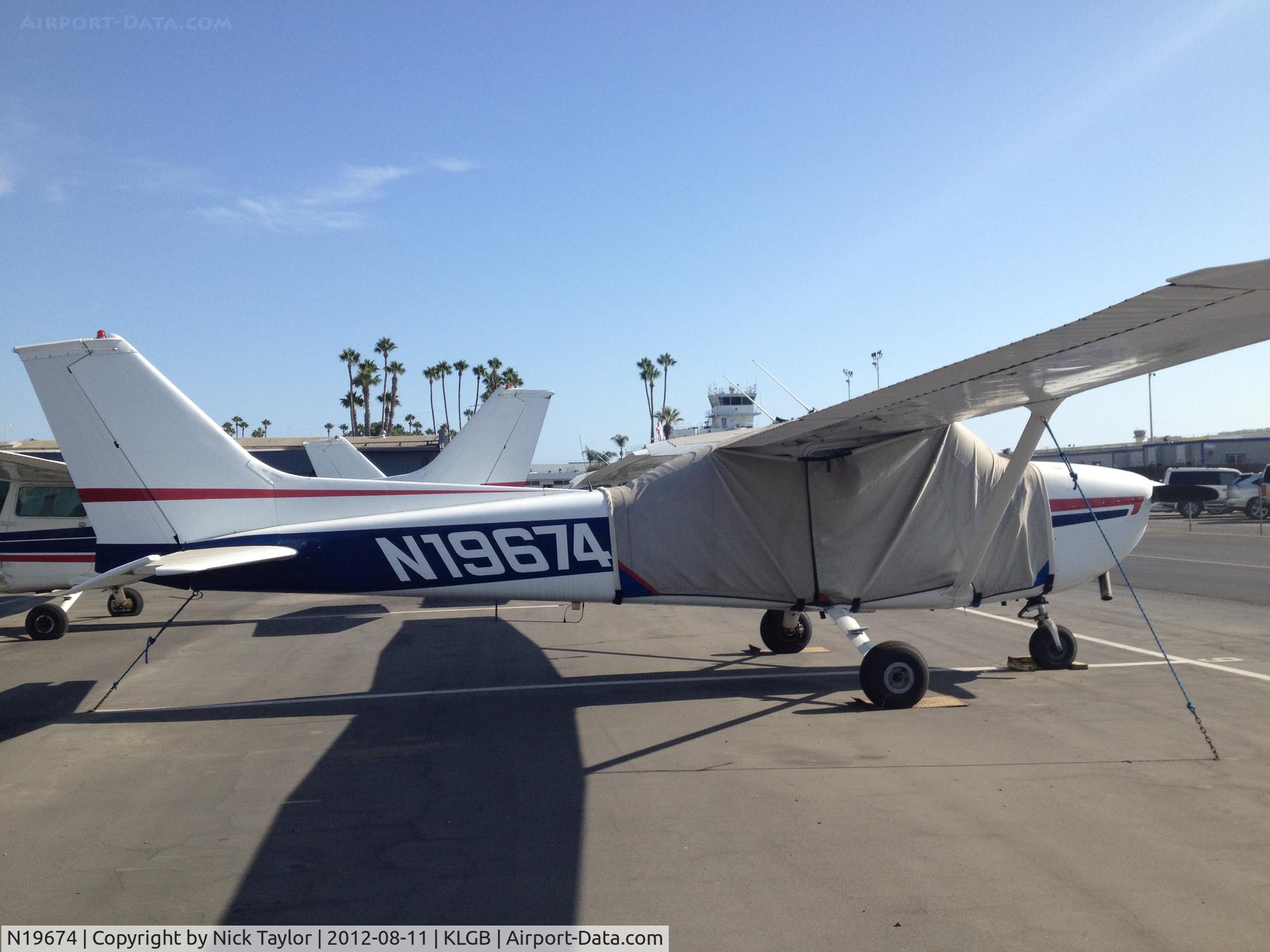 N19674, 1972 Cessna 172L C/N 17260657, Parked on the north ramp